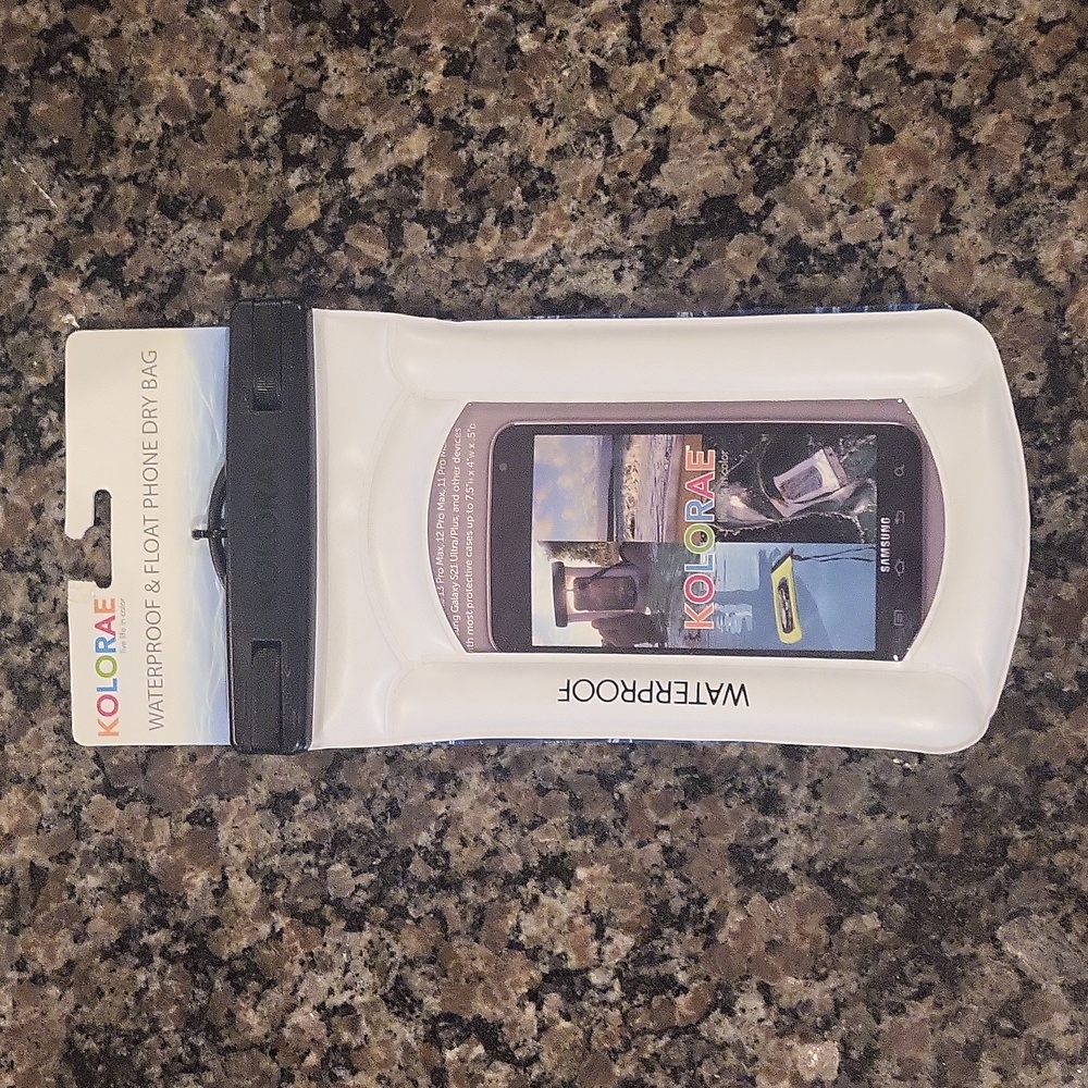 Kolorae Waterproof & Float Phone Dry Bag new white KOI-0771